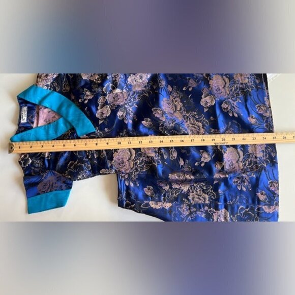 🩷 Kids, Tibetan Traditional Brocade Chupa Dress Losar - Blue. NWOT - Picture 9 of 12